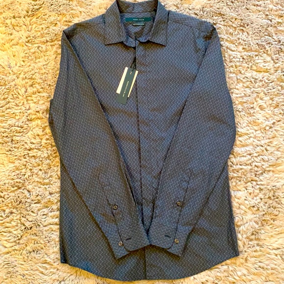 NWT PERRY ELLIS BUTTON DOWN LONG SLEEVE - Picture 1 of 9